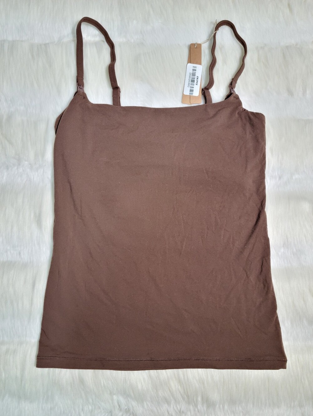 SKIMS Maternity Fits Everybody Tank Brown Cocoa Small NEW